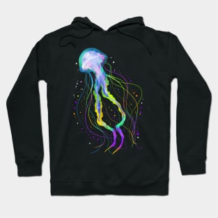 Colorful Ocean Jelly Fish - Psychedelic Jellyfish Hoodie